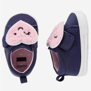 Carter's Baby Sherpa Heart Velcro Canvas Shoes